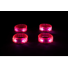 4 bracelet rose sur fond noir